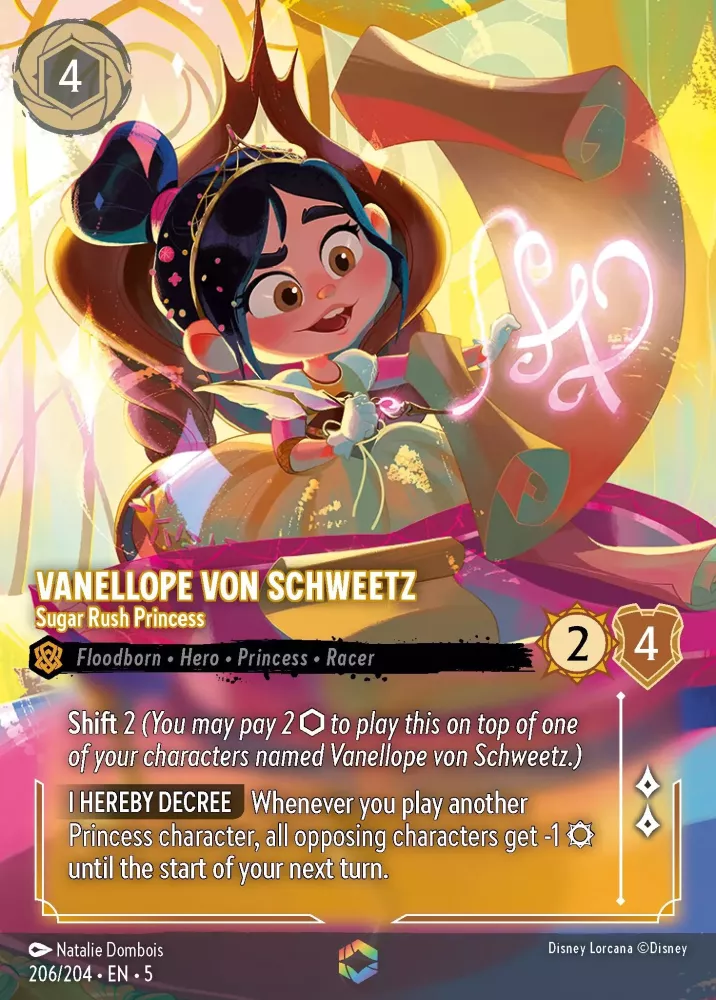 Vanellope von Schweetz - Sugar Rush Princess Lorcana Card Review