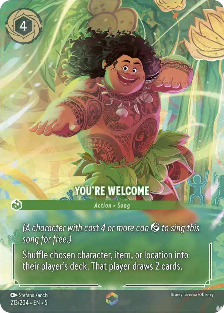 You're Welcome Lorcana Card Review | Lorcania You're Welcome Lorcana Card Review | Lorcania